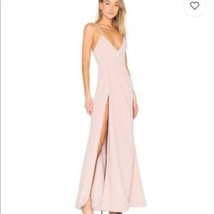 Privacy Please Azalea Gown in Lavender pink womens size medium M NWT Slit side
